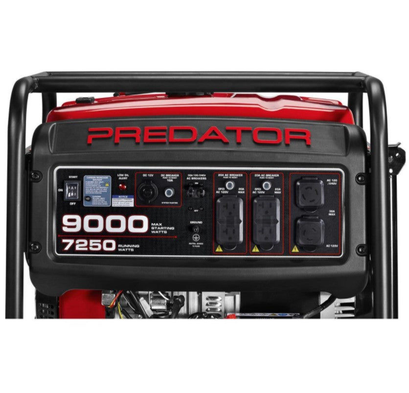 Predator 9000 Watt Gas Powered Portable Generator with CO Technology