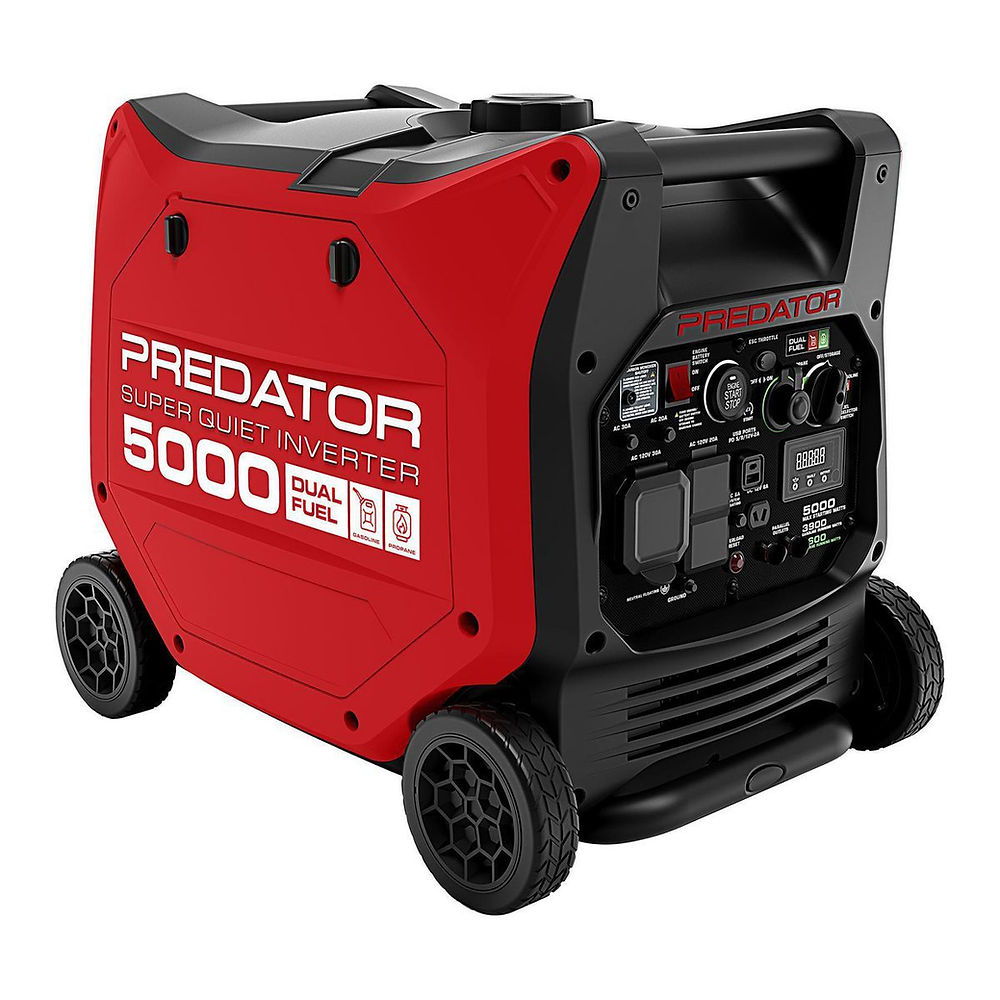 Predator. 5000 Watt Dual-Fuel SUPER QUIET Inverter