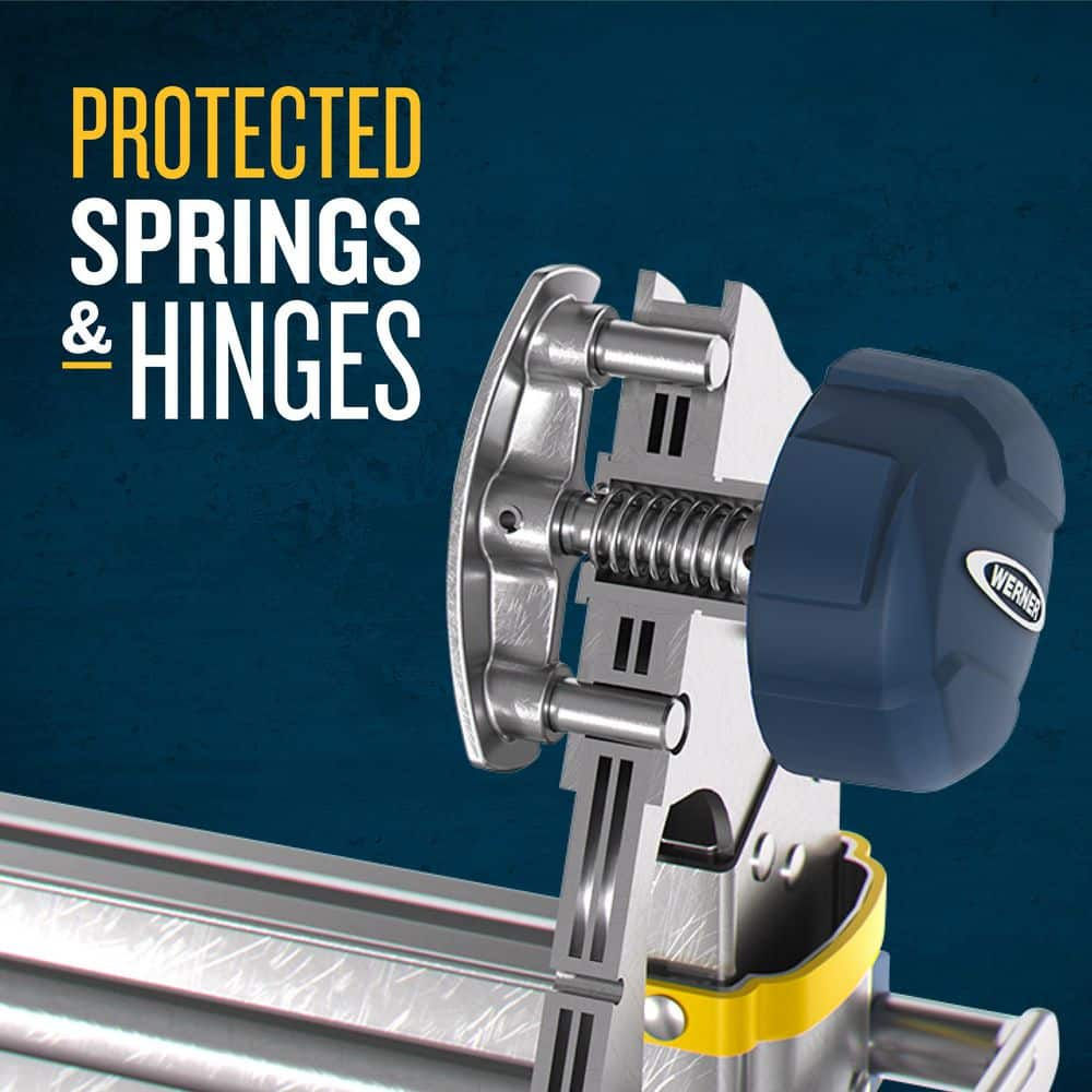 Werner 22ft Reach Height Multi-position Ladder, 375lb Load Capacity