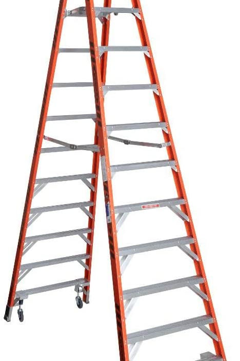Werner (PT7410-4C) Twin Platform Ladder, Fiberglass
