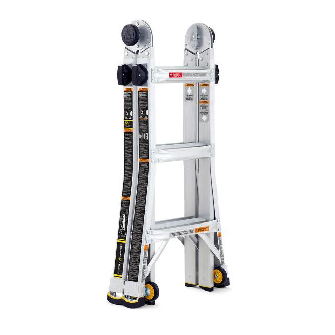 18 FT. REACH MPX ALUMINUM MULTI-POSITION LADDER WITH WHEELS, 375 LBS. LOAD CAPAC