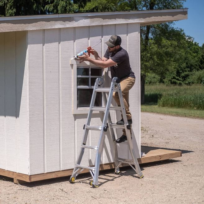 18 ft. Reach MPXA Multi-Position Ladder/Step Platform (Combo-Pack)