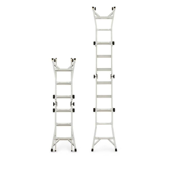 18 FT. REACH MPX ALUMINUM MULTI-POSITION LADDER WITH WHEELS, 375 LBS. LOAD CAPAC