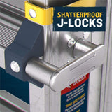 Werner 22ft Reach Height Multi-position Ladder, 375lb Load Capacity