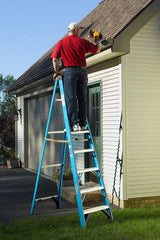 Werner 8 ft. Fiberglass Step Ladder with 250 lb. Load Type I